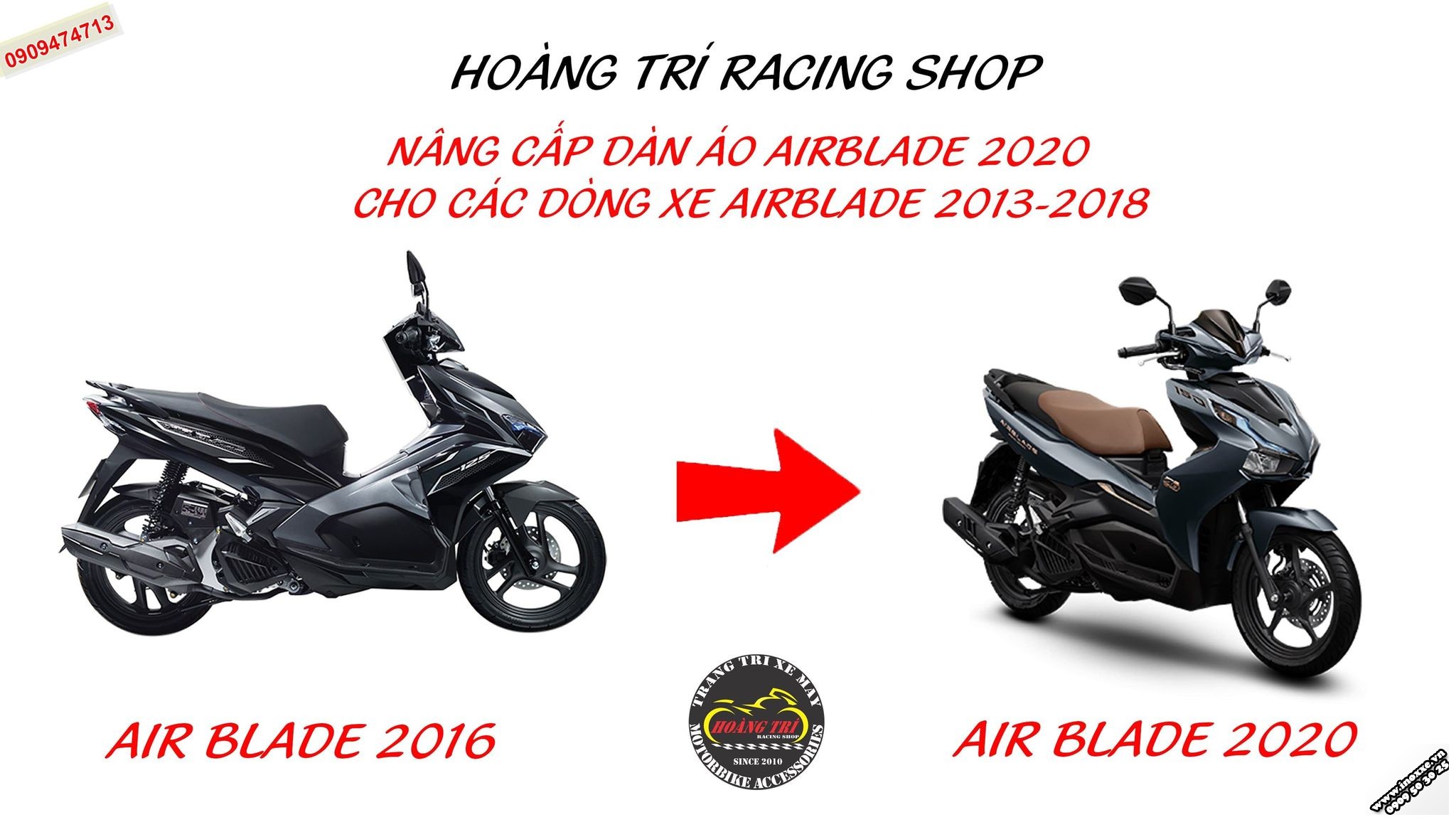 Lên đời Airblade 2016 - 2019 thành Airblade 150